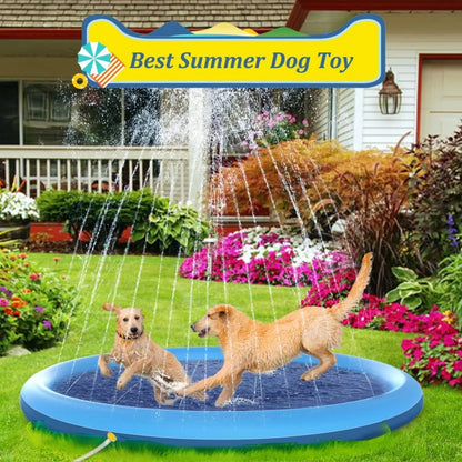 Inflatable Summer Pet Swimming Pool and Fountain