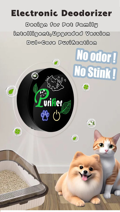 Smart & Portable Pet Deodorizer [Dual-Core + High-Efficiency]