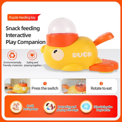Interactive Duck Design Puzzle Feeder Toy