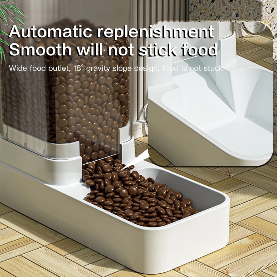 Automatic Feeder and Water Dispenser Combo