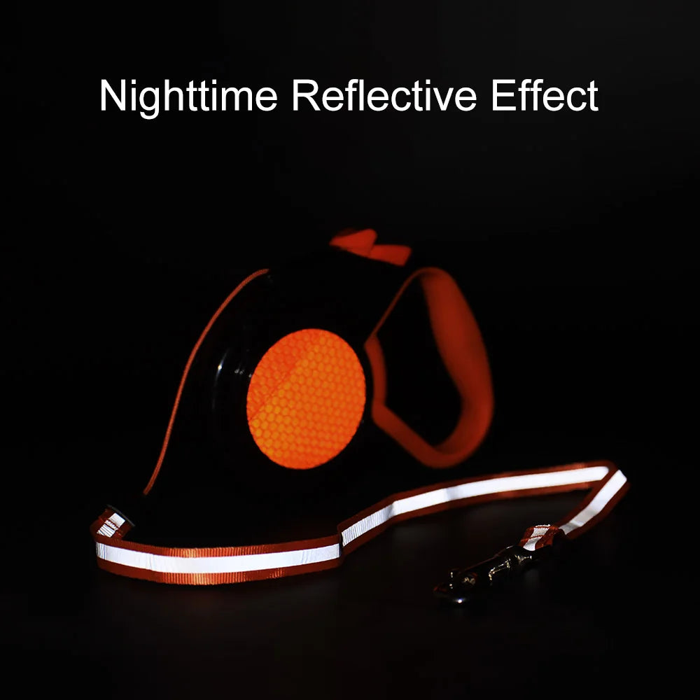 Automatic Retractable Reflective Leash in Multiple Lengths