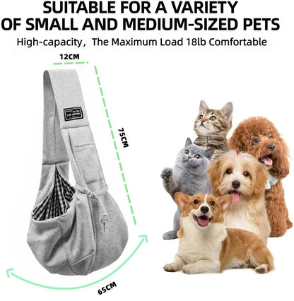 Cotton Comfortable Pet Sling Bag for Travel