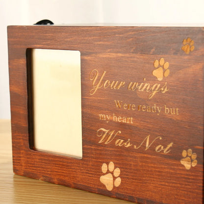 Solid Wood Pet Memorial Urn [Premium Design]
