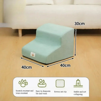 2/3 Pets Step Stair Dog Cat Ramp Ladder Protect Dogs Sofa Removable Washable Training Pet Secure Ramp Stairs Pets Supplies Gifts