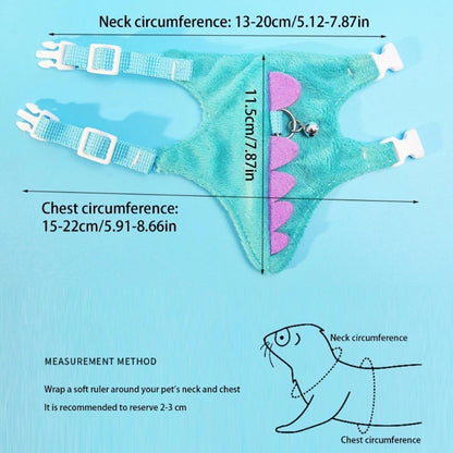 Comfortable Flannel Pet Leash and Harness Set
