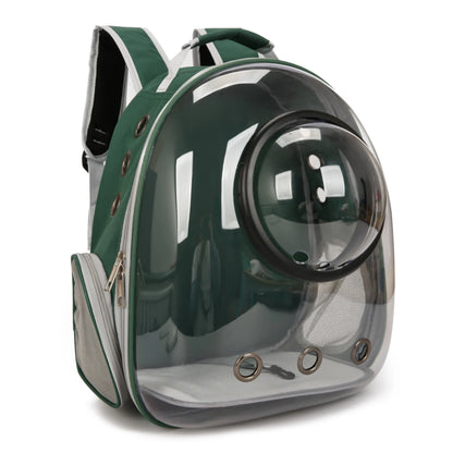 {As seen in Argylle} Space Capsule Pet Backpack-Airline Approved Transparent Carrier [Large Capacity + 360° Ventilation + Dual Handles]