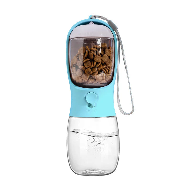 Dog Water Bottle with Food Container, Travel Puppy Water Bowl, Portable Pet Dispenser,Puppy Essentials Necessities for Hiking
