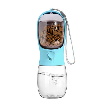 Dog Water Bottle with Food Container, Travel Puppy Water Bowl, Portable Pet Dispenser,Puppy Essentials Necessities for Hiking