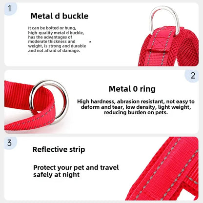 Explosion Proof Breathable Dog Leash and Vest