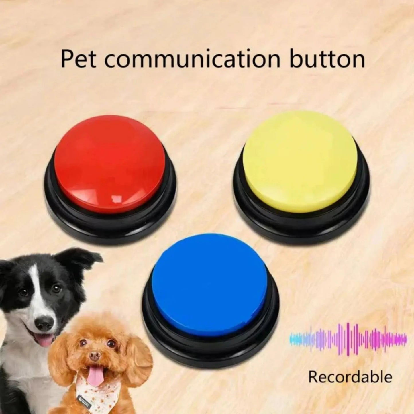 Dog Communication Buttons Voice Recording Buzzer