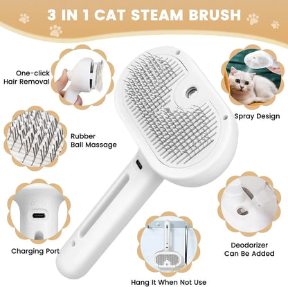 Self Cleaning Grooming Comb for Pet Hair Removal