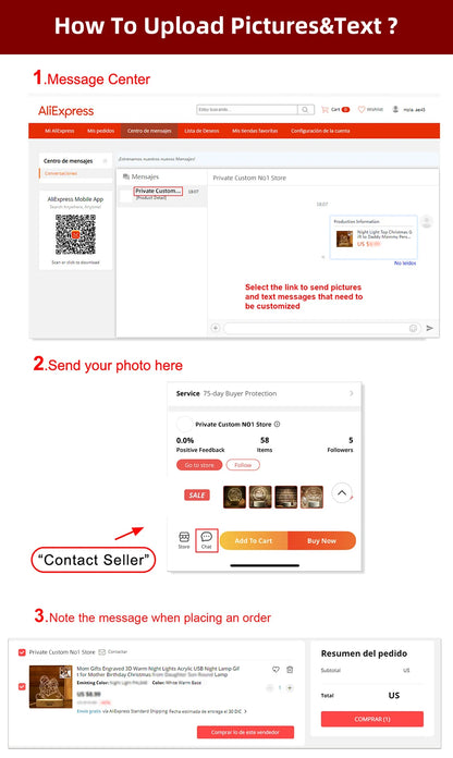 Custom Dog Photo Night Light Pet Memoral Gift Light Up Pet Memorial Plaque Cat Photo Gift Personalized Gift for Pet Loss