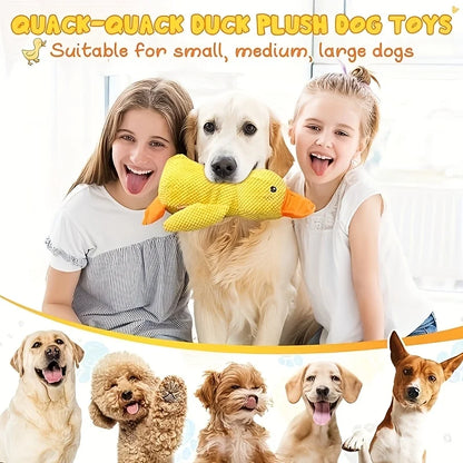 Plush Duck Chew Toy with Sound Relief
