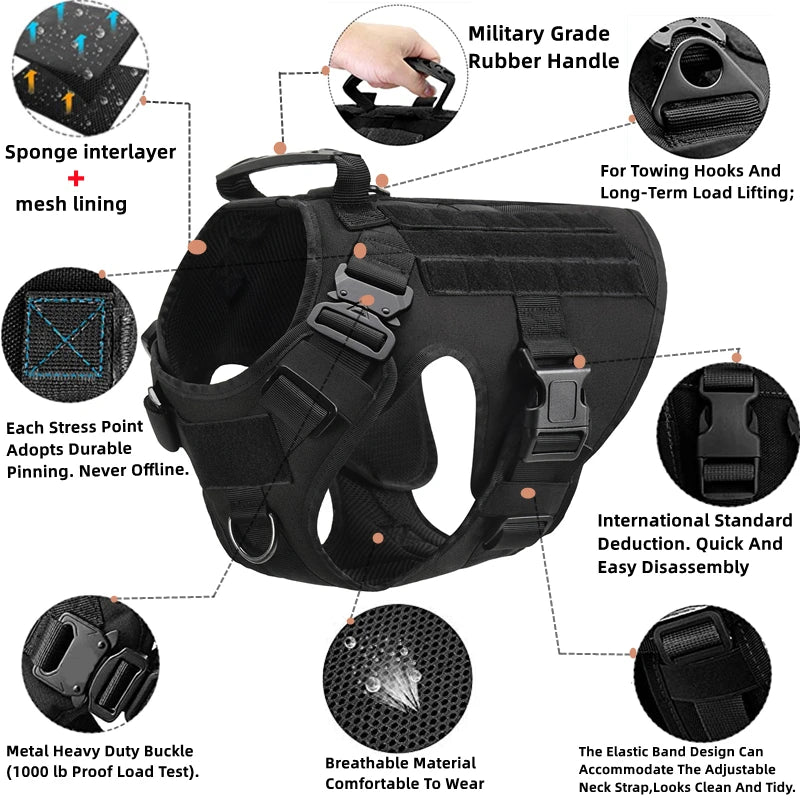 Military Vest Pet for Dogs