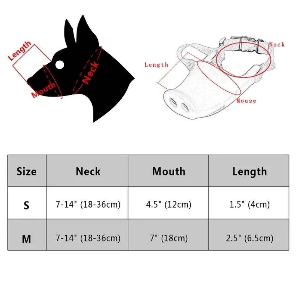Cute Pig Nose Adjustable Breathable Puppy Mask