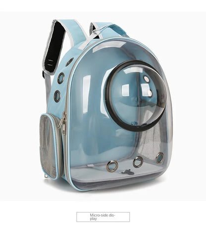 {As seen in Argylle} Space Capsule Pet Backpack-Airline Approved Transparent Carrier [Large Capacity + 360° Ventilation + Dual Handles]