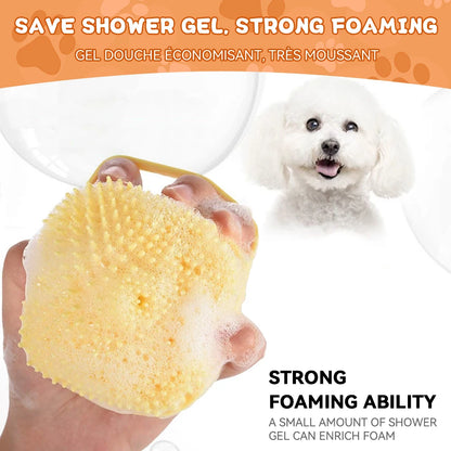 Silicone Pet Bathing Brush and Massage Tool