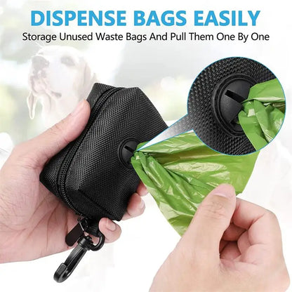 Adjustable Poop Bag Holder with Leash Attachment
