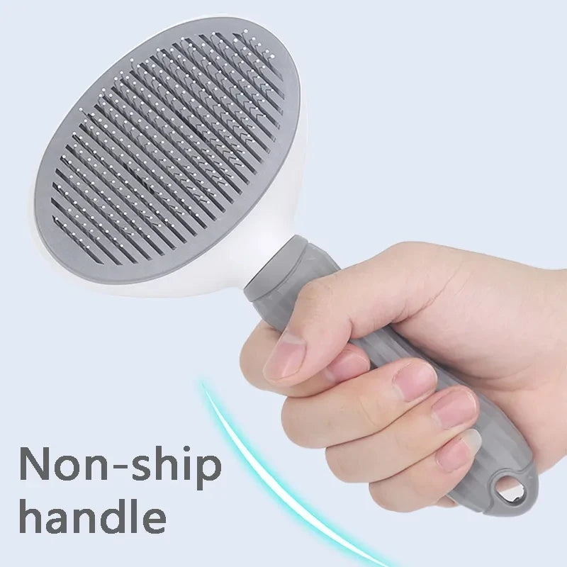 Self Cleaning Pet Hair Removal Slicker Brush
