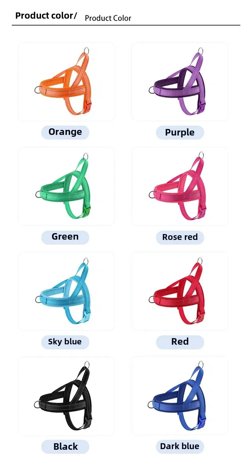 Explosion Proof Breathable Dog Leash and Vest