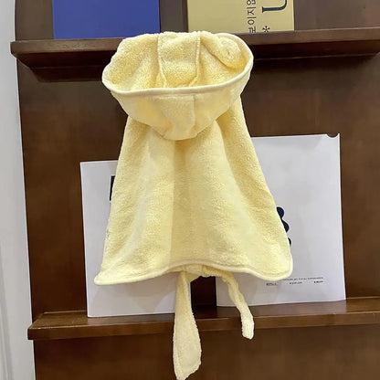 Quick Drying Hooded Bath Towel Robe Cloak
