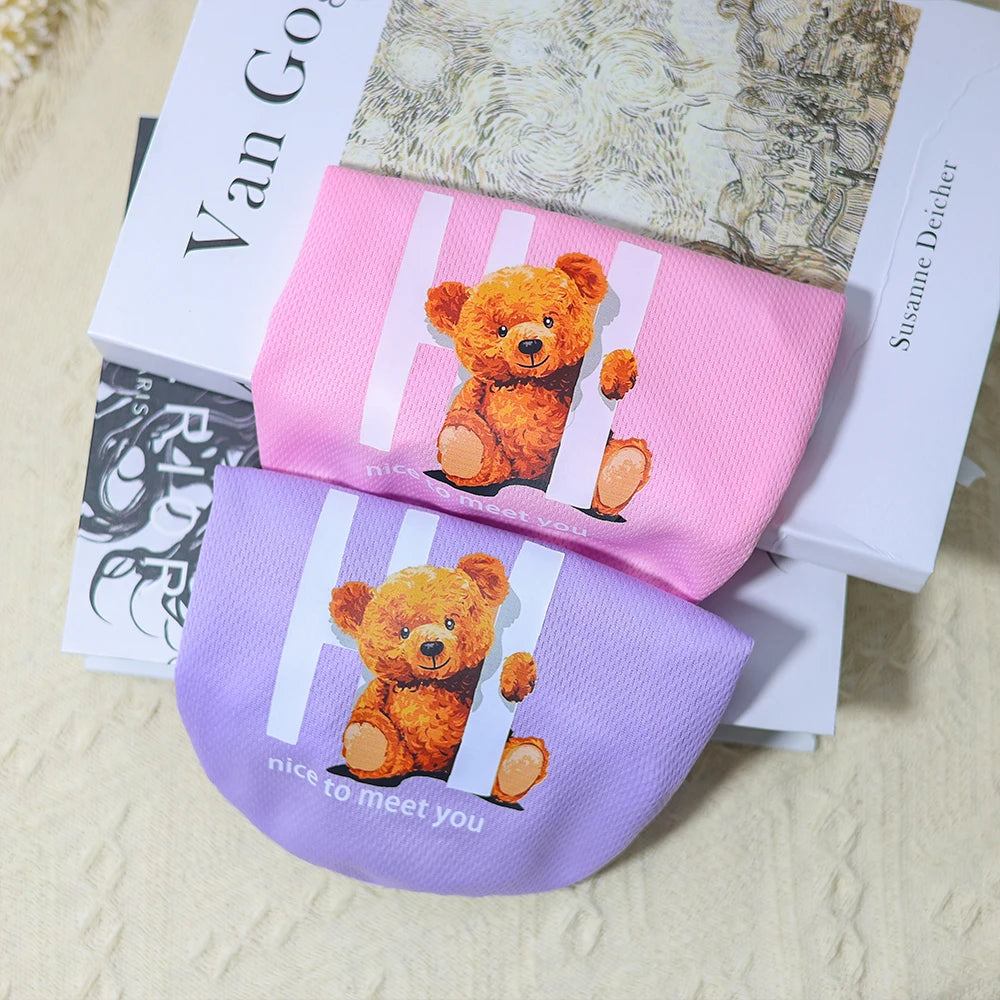 Cute Cartoon Bear Print Summer Pet Vest