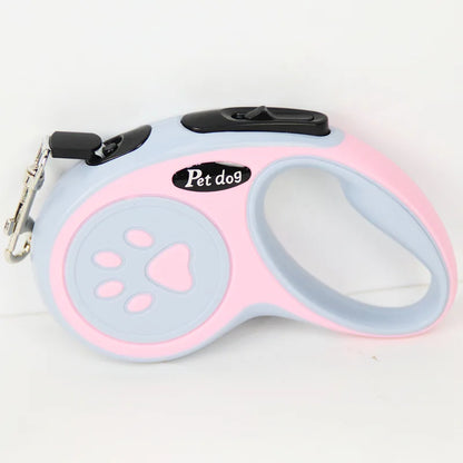 Automatic Retractable Pet Leash with One-Handed Brake