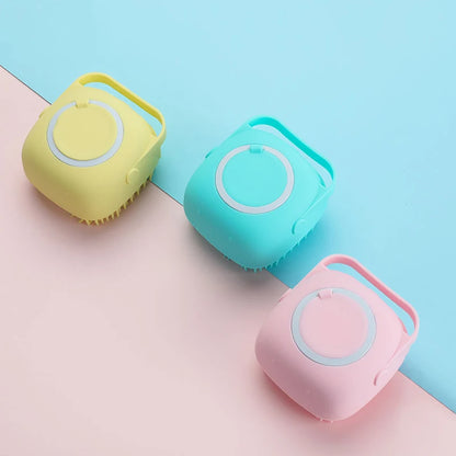 Soft Silicone Bath Brush for Easy Pet Care