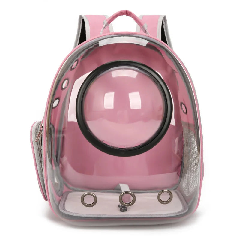 {As seen in Argylle} Space Capsule Pet Backpack-Airline Approved Transparent Carrier [Large Capacity + 360° Ventilation + Dual Handles]