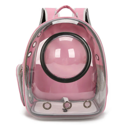 {As seen in Argylle} Space Capsule Pet Backpack-Airline Approved Transparent Carrier [Large Capacity + 360° Ventilation + Dual Handles]
