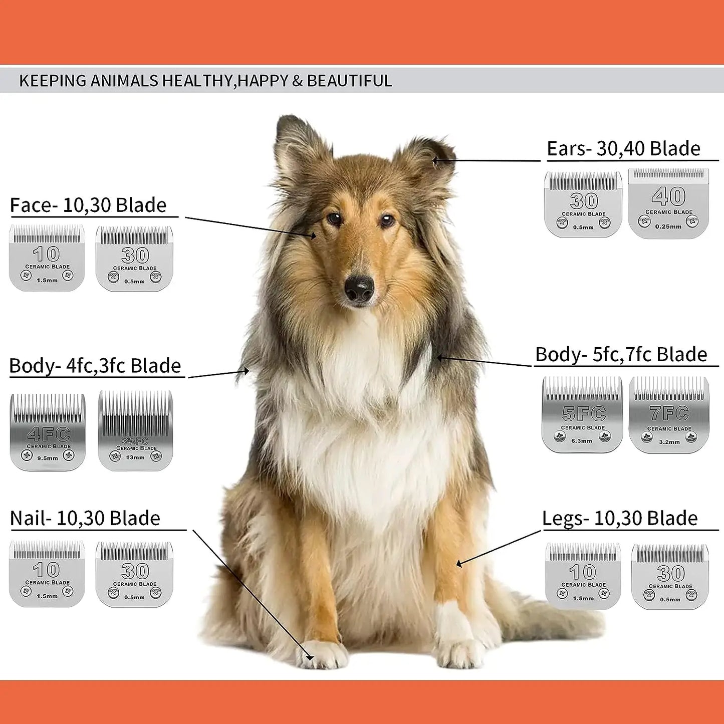 Professional A5 Clipper Blades for Grooming