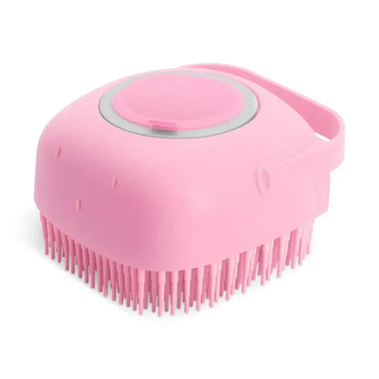 Silicone Dog Shampoo Brush and Massage Comb