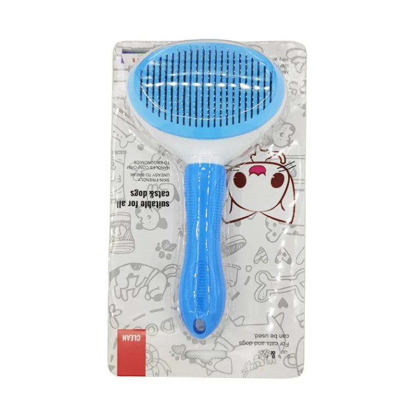 Self Cleaning Pet Hair Removal Slicker Brush