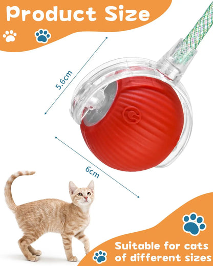 Interactive Smart Rolling Ball Toy for Cats