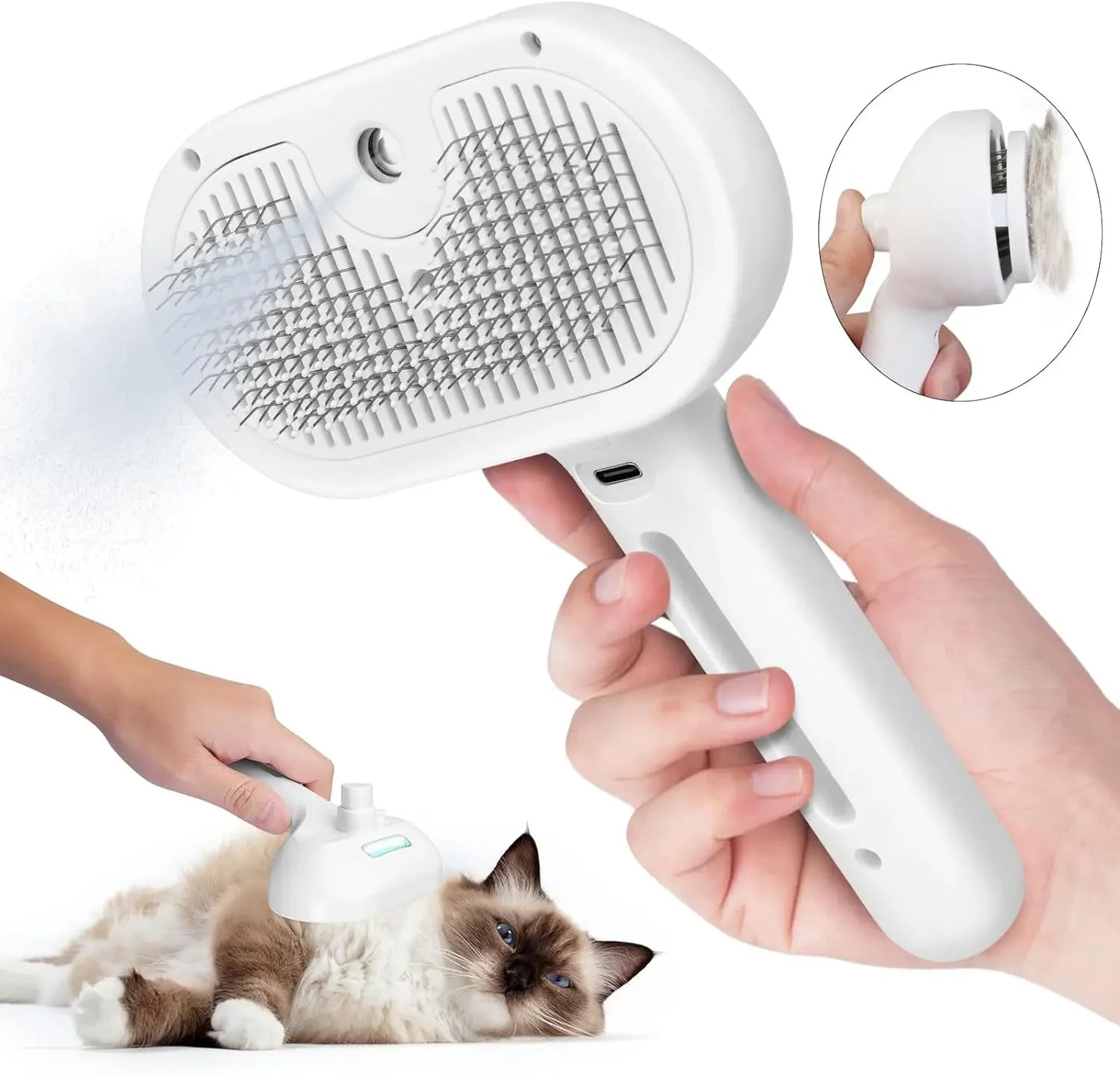 Self Cleaning Grooming Comb for Pet Hair Removal