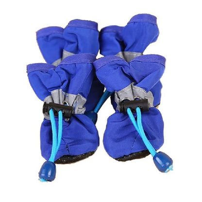 Waterproof Anti-Slip Pet Rain Boots Set