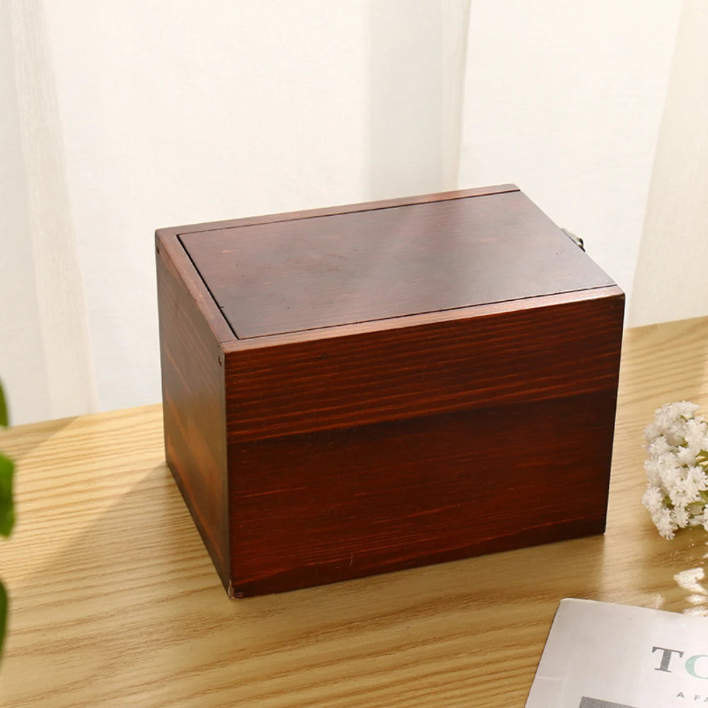 Solid Wood Pet Memorial Urn [Premium Design]