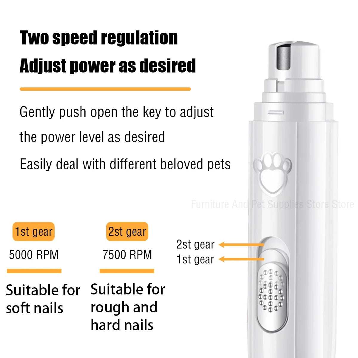Electric Nail Grinder Rechargeable Painless Trimmer
