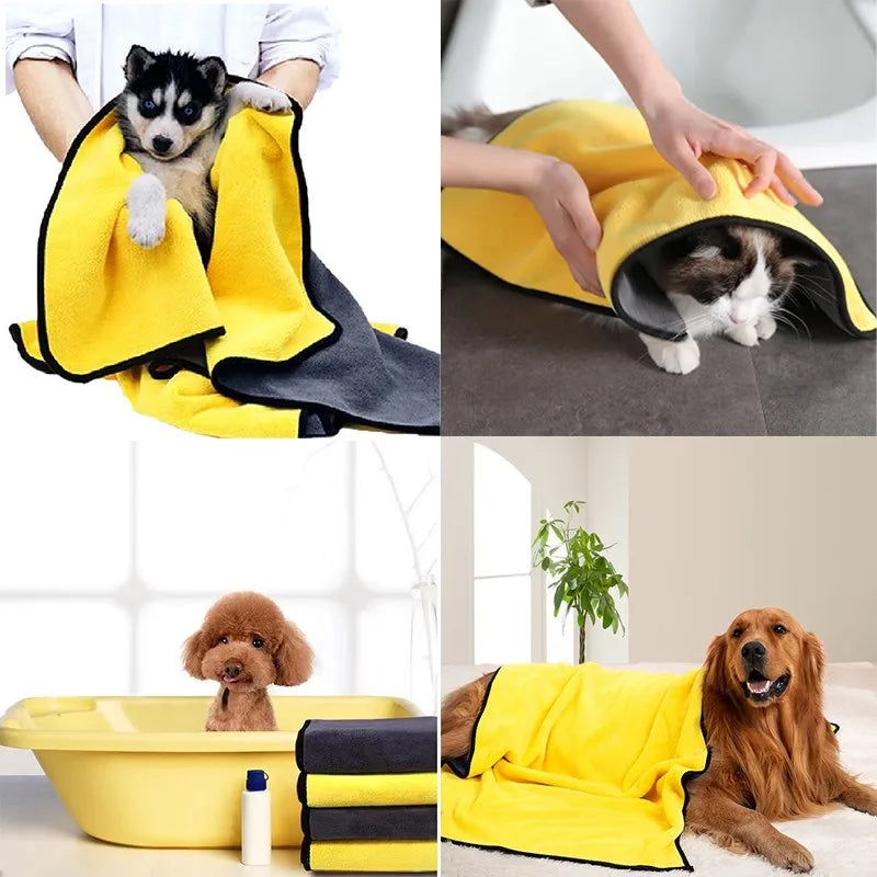 Quick Drying Soft Fiber Absorbent Pet Towels