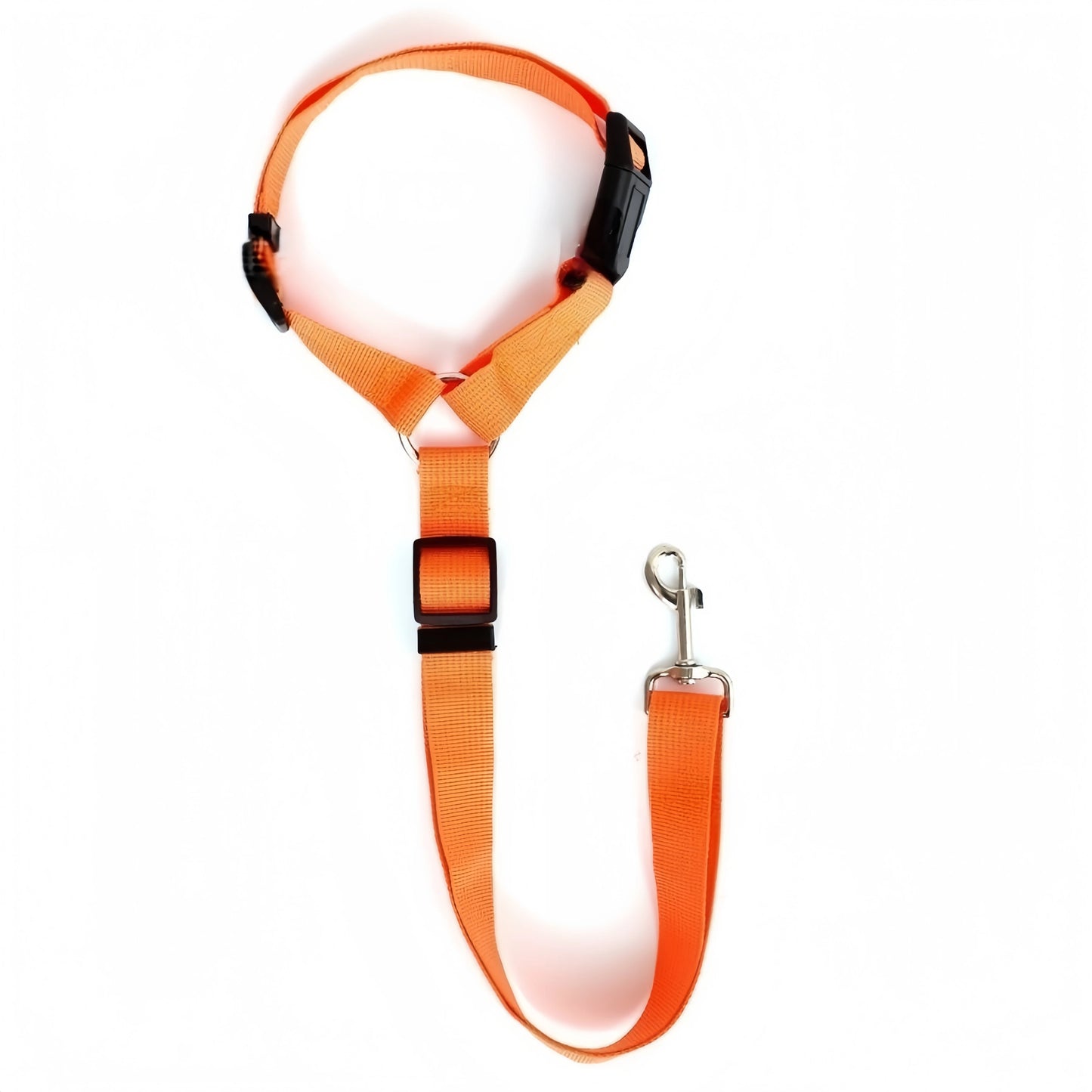 Solid Color Adjustable Two-in-One Pet Safety Belt