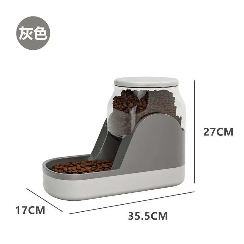 All-in-One Feeder & Fountain - 6L Smart Dispenser with Voice Alert & Moonlight Mode