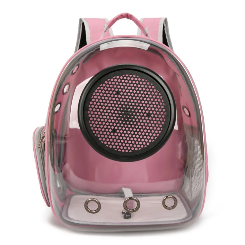 {As seen in Argylle} Space Capsule Pet Backpack-Airline Approved Transparent Carrier [Large Capacity + 360° Ventilation + Dual Handles]