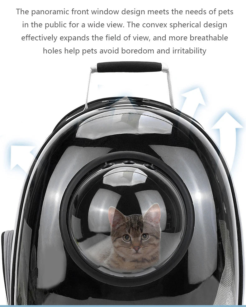 Breathable And Portable Transparent Pet Backpack
