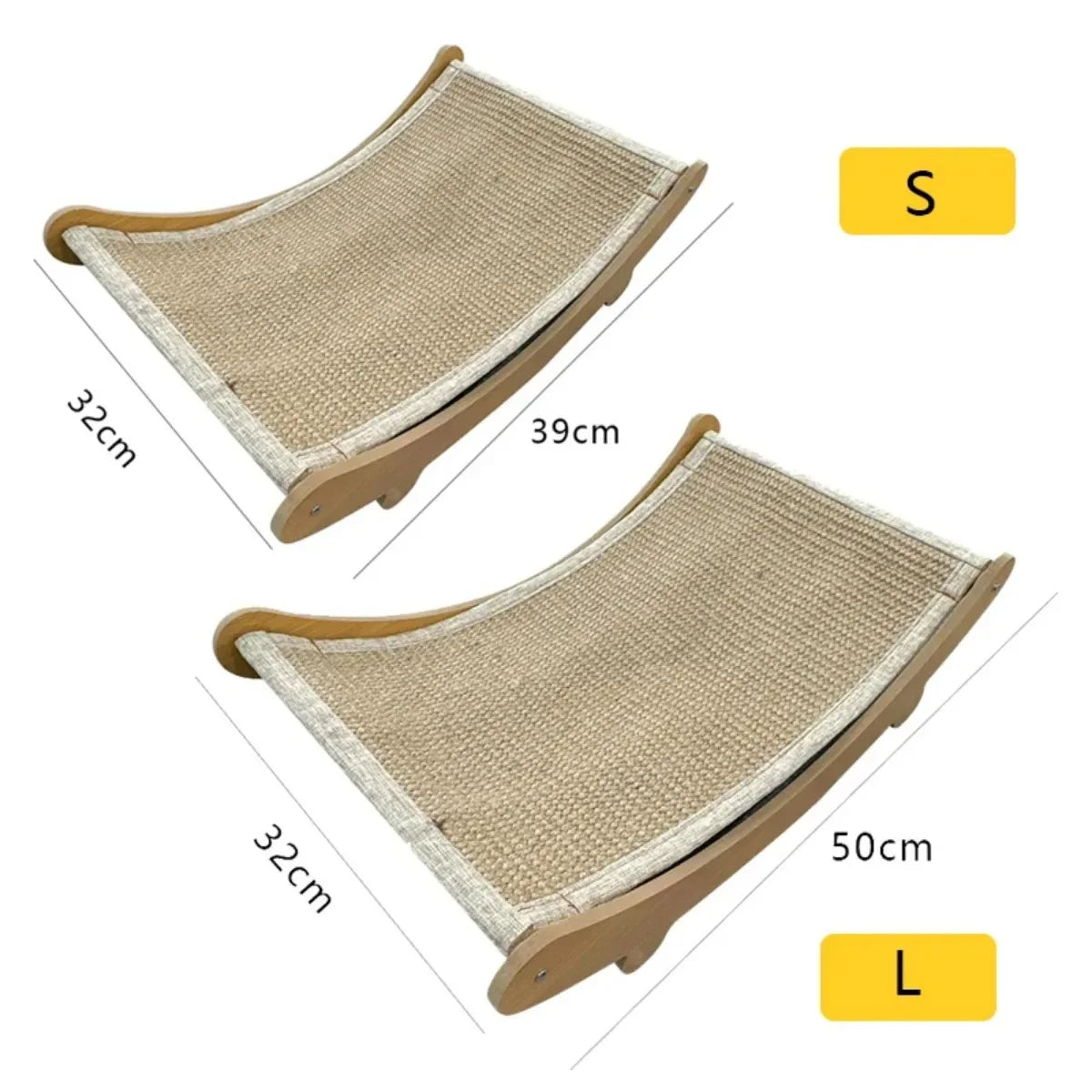 Wooden Multifunction Cat Scratching Pad and Bed
