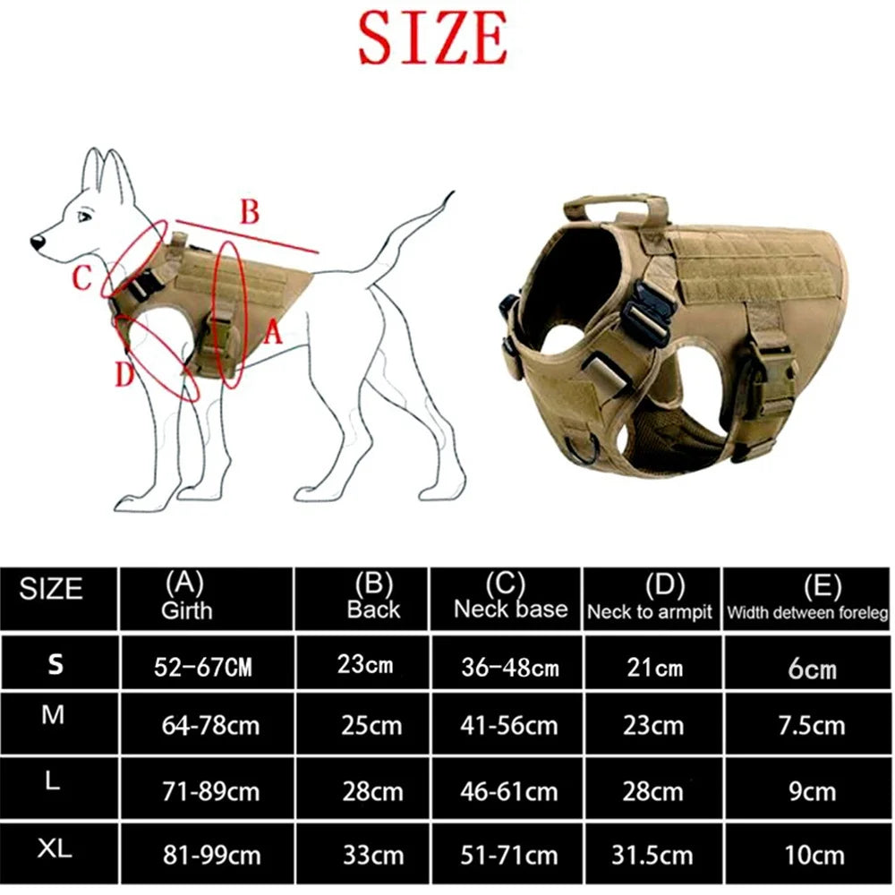 Military Vest Pet for Dogs