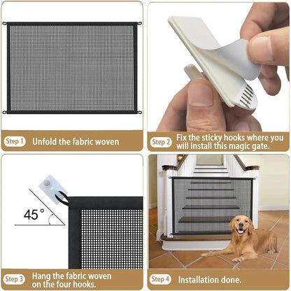 Folding Breathable Mesh Pet Safety Fence
