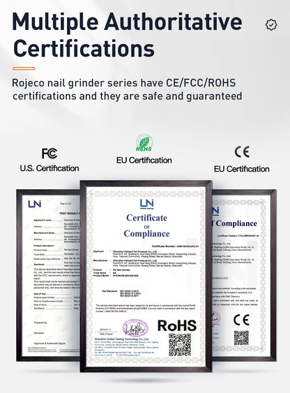 Electric Dog Nail Clippers With Rechargeable LED Lights