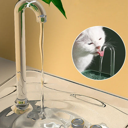 Transparent Automatic Cat Water Fountain Dispenser