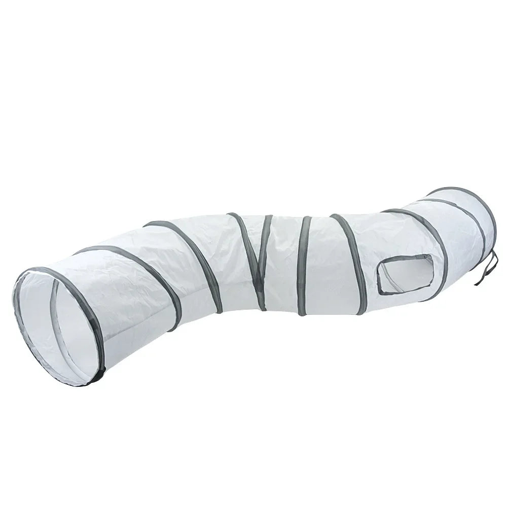 White Cat Tunnel Playground Interactive Toy