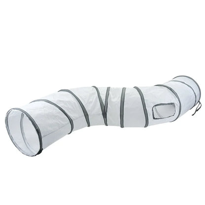 White Cat Tunnel Playground Interactive Toy